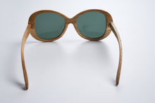 Load image into Gallery viewer, wood sunglasses, wooden sunglasses, Bewell sunglasses, engraved sunglasses 
