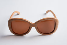 Load image into Gallery viewer, wooden sunglasses, polarized sunglasses, engraved sunglasses, bewell sunglasses
